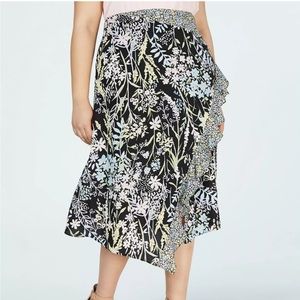 Calvin Klein Flowing Floral Skirt